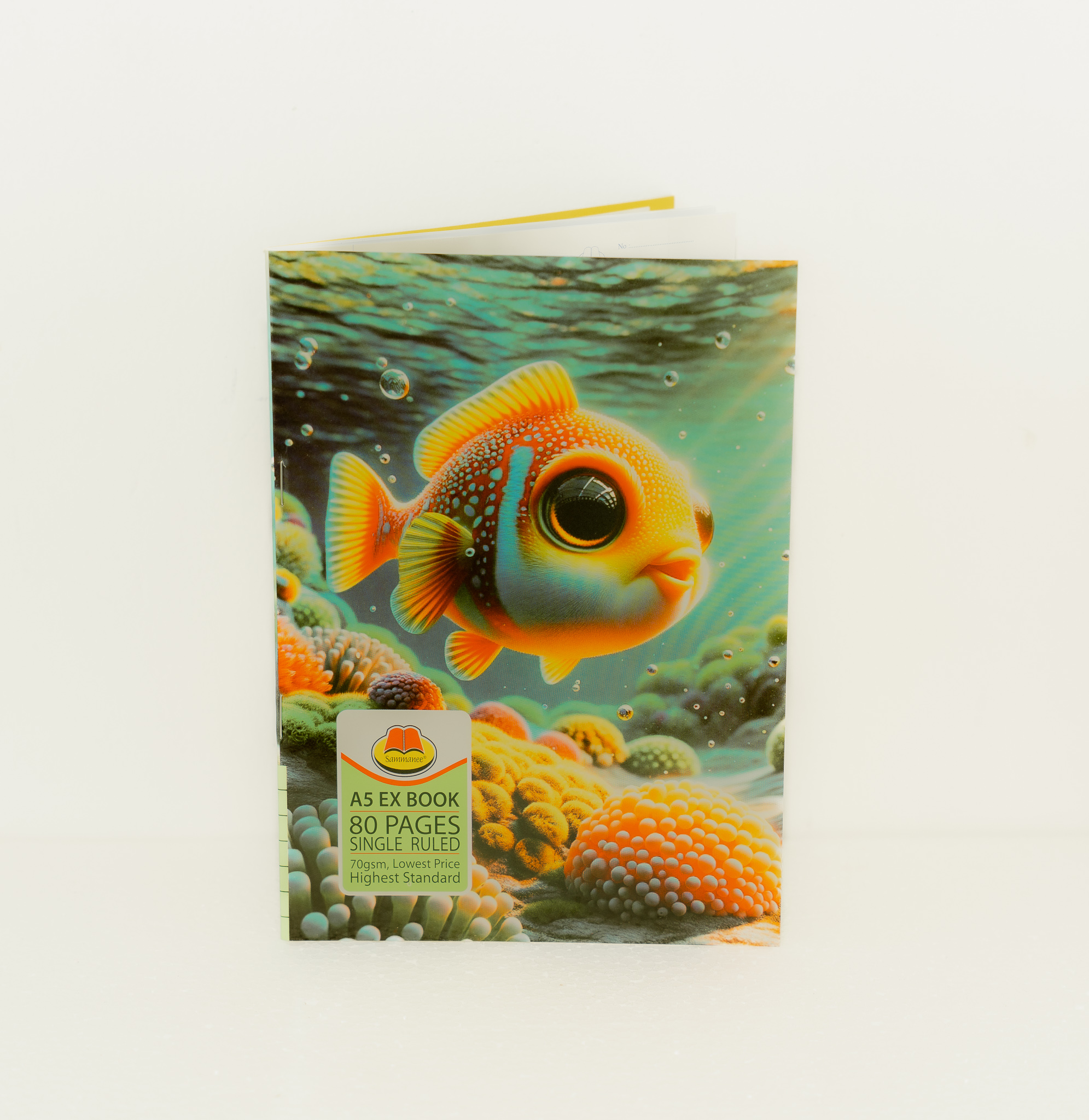 SAMMANEE A5 80 Pages Exercise book (Single rule)