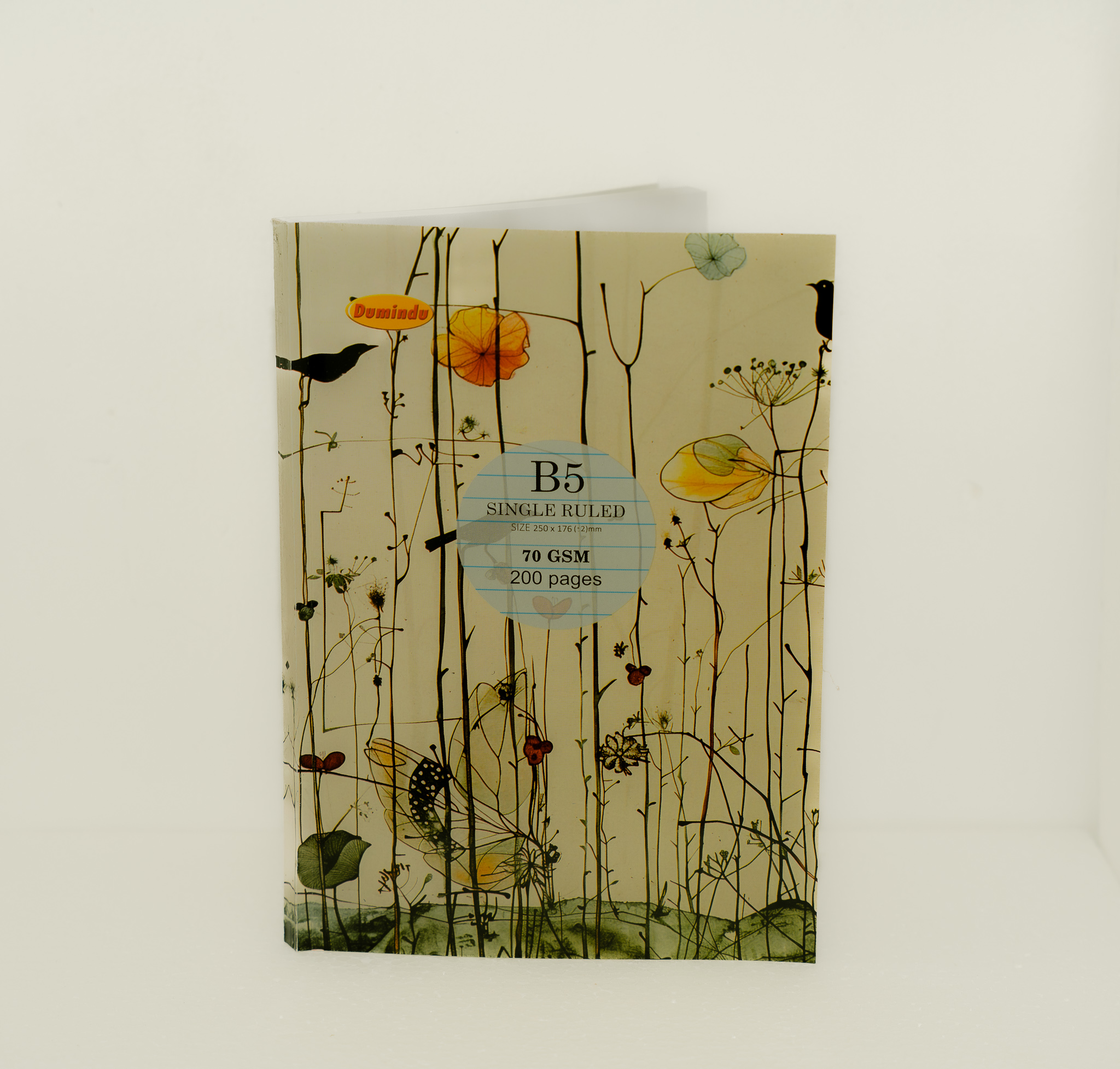 DUMINDU B5 200 Pages Exercise book (Single rule)