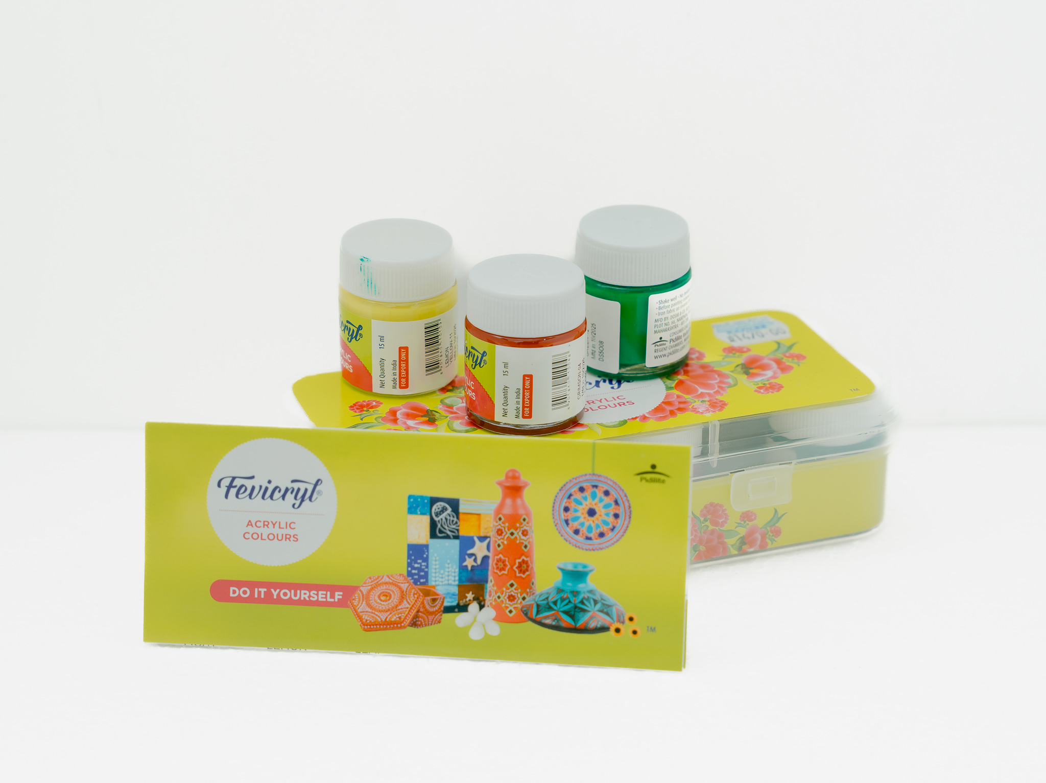 Fabric Paint Acrylic Colours (10 Colours set)