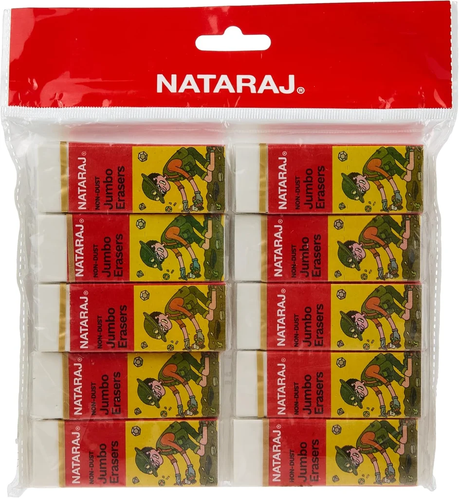 Nataraj Non-Dust Jumbo Erasers