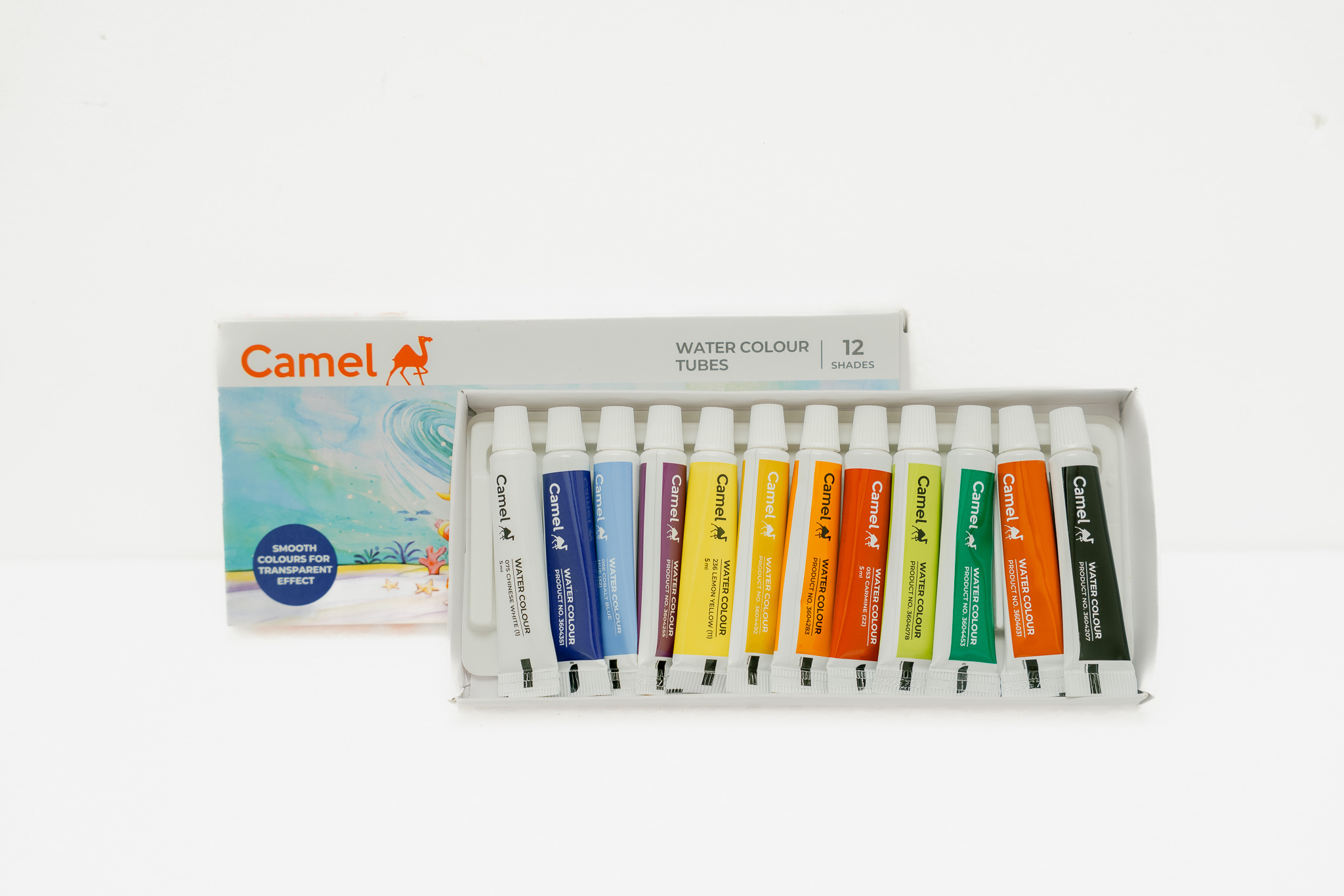 Camel Water Colour Tubes (12 Colours)