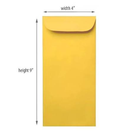 Envelope 9 x 4 (Yellow)